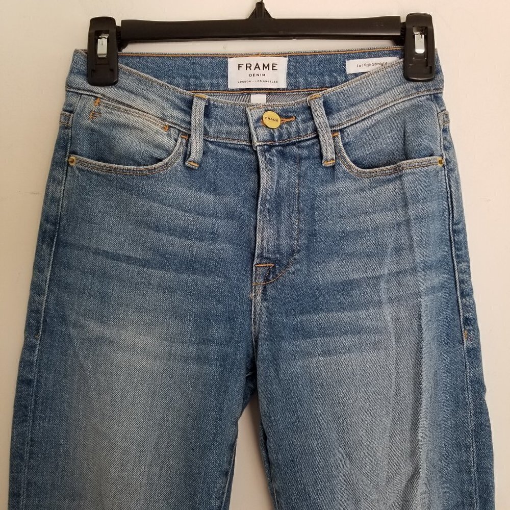Frame Le High Straight Allowell Crop Ankle Jeans - Picture 6 of 17